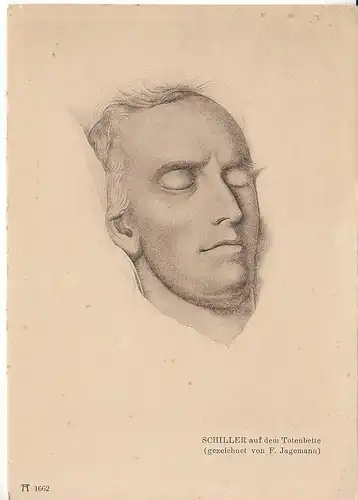 F.JAGEMANN Schiller auf dem Totenbette ngl C9538
