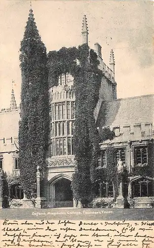 England: Oxford - Magdalen College, Founder's Tower gl1903 146.657