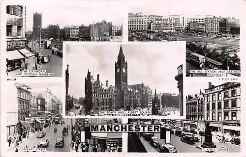 England: Manchester Teilansichten Mehrbildkarte gl1953 147.258