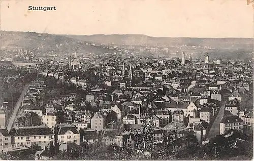 Stuttgart Panorama feldpgl1918 144.126