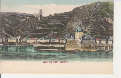 Caub mit Pfalz und Ruine Gutenfels ngl 219.435