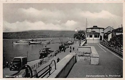 Neuwied a.Rh. Deichpromenade mit Rheinblick gl1942 146.381