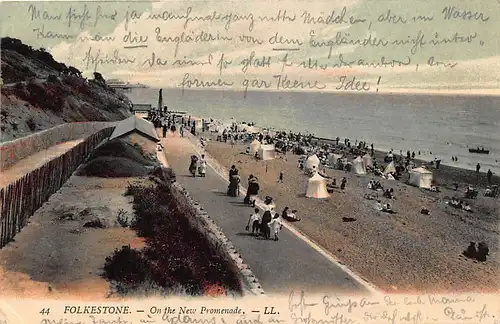 England: Folkestone - On the New Promenade gl1908 146.517