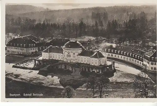 Schloss Solitude bei Stuttgart von oben ngl D0098