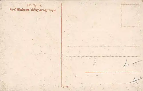 Stuttgart Kgl. Anlagen Eberhardsgruppe ngl 142.999