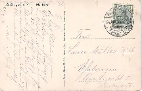 Esslingen a.N. Die Burg gl1914 144.500