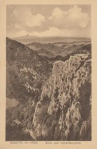 Bodetal im Harz, Blick vom Hexentanzplatz ngl D1194