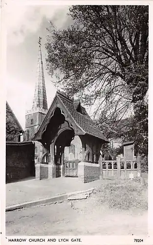 Harrow Church and Lych Gate ngl 144.522