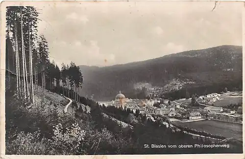 St. Blasien vom oberen Philosophenweg gl1929 144.317