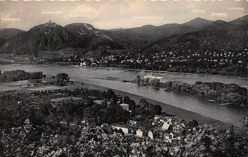 Blick auf das Siebengebirge und Insel Nonnenwerth ngl 146.431