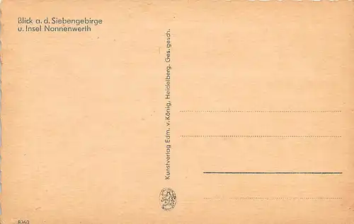 Blick auf das Siebengebirge und Insel Nonnenwerth ngl 146.431