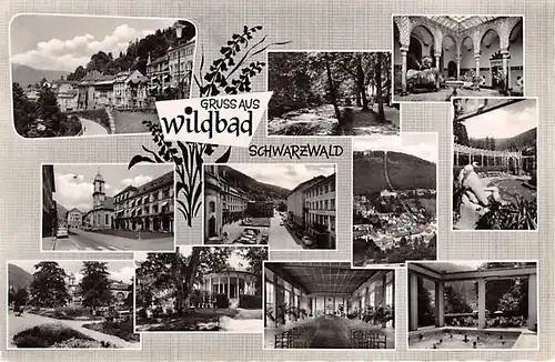 Bad Wildbad Teilansichten gl1963 144.404