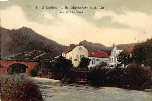 Mayschoß a.d. Ahr Hotel Lochmühle mit dem Schrock glca.1920 146.443