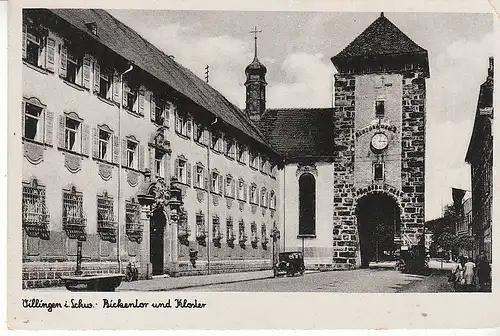 Villingen Schwarzwald Bickentor und Kloster ngl D0147