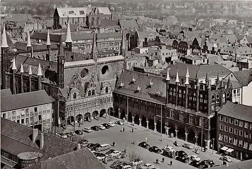 Lübeck Marktplatz mit Rathaus ngl 143.335