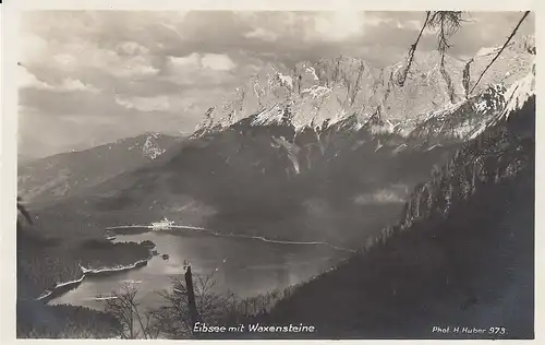 Eibsee mit Waxensteinen nahe Grainau ngl D2639