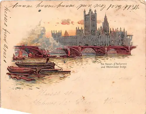 England: London The Houses of Parliament and Westminster Bridge ngl 147.401