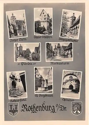 Rothenburg ob der Tauber Teilansichten ngl 143.414