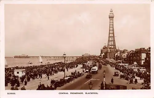 England: Blackpool Central Promenade gl1936 147.140
