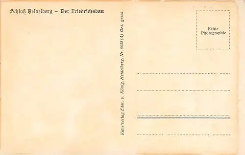 Heidelberg Schloss Der Friedrichsbau ngl 144.731