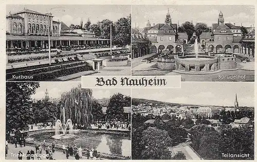 Bad Nauheim Mehrbildkarte gl1951 D1339