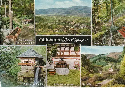 Ohlsbach Kinzigtal Schwarzwald Mehrbildkarte gl1971 C9945