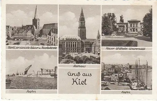 Gruß aus Kiel Mehrbildkarte ngl D0040