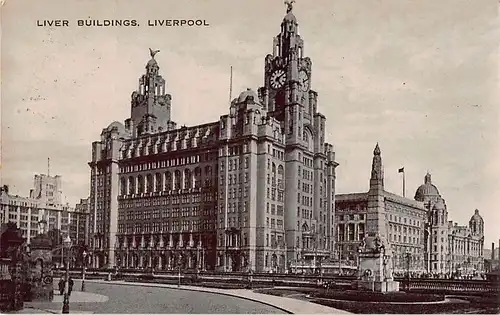 England: Liverpool Liver buildings ngl 147.176