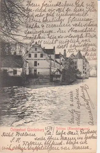 Glücksburg Schloss Abendstimmung gl1903 217.558