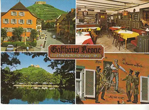 Fauststadt Staufen i.Brg. Gasthaus Krone ngl C9968