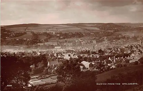 Schottland: Hawick from the Wellogate ngl 146.841