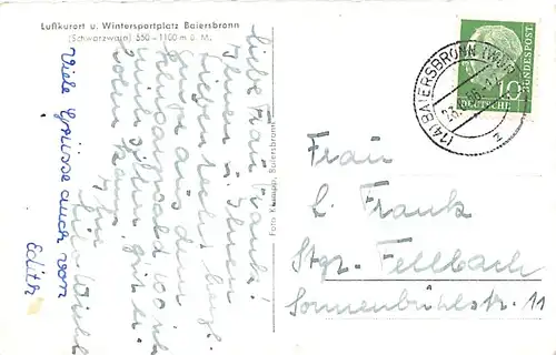 Baiersbronn im Schwarzwald - Gesamtansicht gl1956 144.873