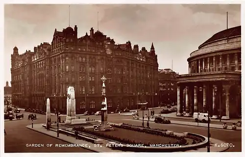 England: Manchester St. Peter's Square Garden of Remembrance ngl 147.215