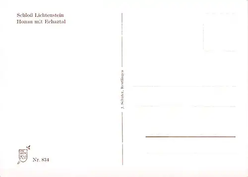 Schloss Lichtenstein Honau mit Echaztal ngl 142.437