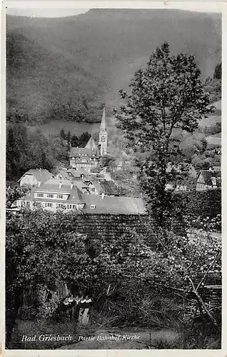 Bad Griesbach im Schwarzwald Bahnhof Kirche gl1930 143.091