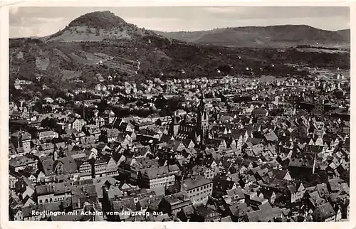 Reutlingen mit Achalm vom Flugzeug aus gl1950 142.447