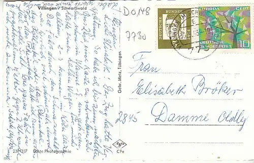 Villingen Schwarzwald Gesamtansicht ngl1963? D0148