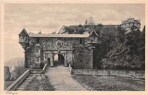 Tübingen Schlosstor mit Sternwarte ngl 143.131