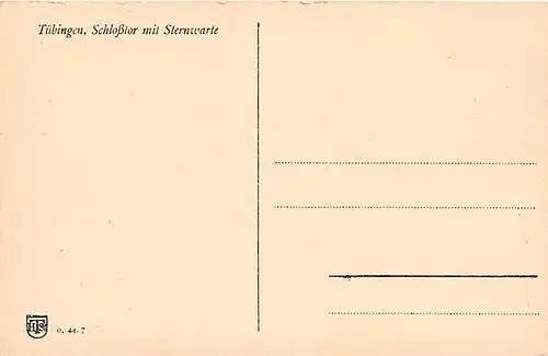 Tübingen Schlosstor mit Sternwarte ngl 143.131