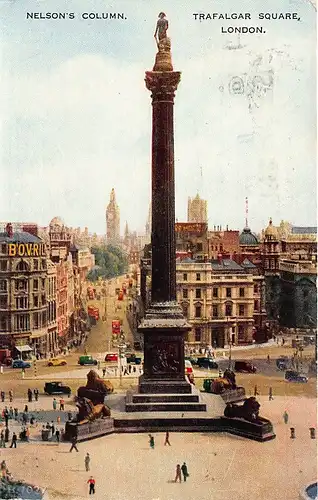 England: London Trafalgar Square Nelson's Column gl1952 147.286