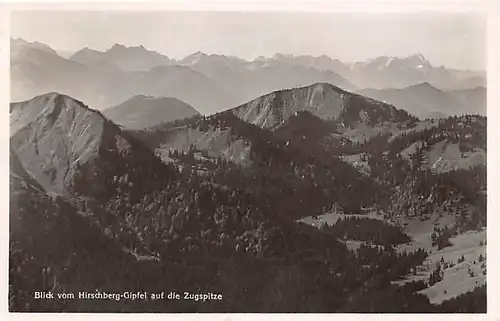 Blick vom Hirschberg-Gipfel auf die Zugspitze gl1934 144.152