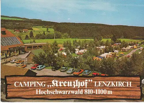 Lenzkirch Schwarzwald Kreuzhof Camping ngl C9916