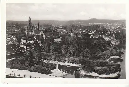 Konstanz Bodensee Zeppelin-Denkmal bahnpgl1952 D0390