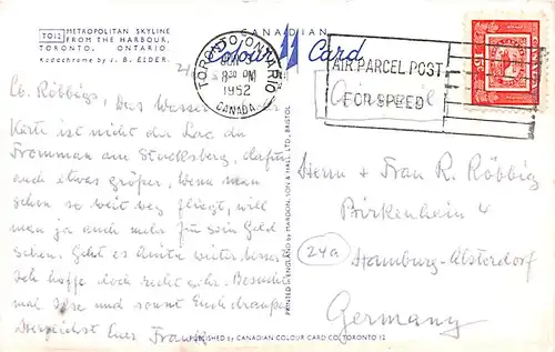 Toronto Skyline from the harbour gl1952 143.025