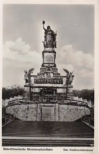 Köln-Düsseldorfer Rheindampfschiffahrt Das Niederwalddenkmal ngl 143.762