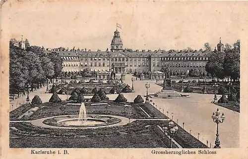 Karlsruhe Großherzogliches Schloss gl1916 144.322