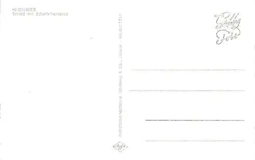 Heidelberg Schloss mit Scheffelterrasse ngl 144.747