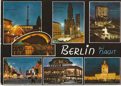 Berlin bei Nacht Mehrbildkarte gl1978? C9626