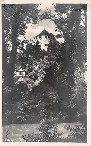 Tübingen - Blick auf den Haspelturm ngl 144.857