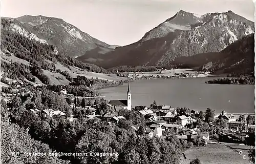 Schliersee gegen Brecherspitz und Jägerkamp gl1959 143.647